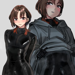 This is a pixiv picture whose title is 高身長メス男.