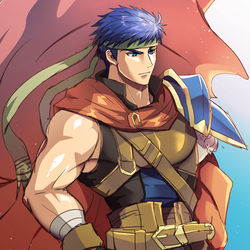 This is a pixiv picture whose title is 暁アイク.