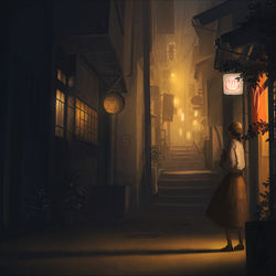 This is a pixiv picture whose title is 肌寒い秋の夜はふらりと銭湯へ。.