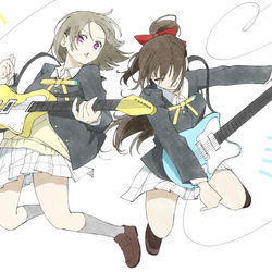 This is a pixiv picture whose title is 虹ヶ咲のラクガキ(全部しずかす).