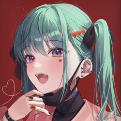 This is a pixiv picture whose title is あたしヴァンパイア💗.