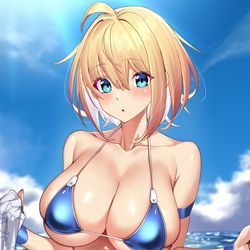 This is a pixiv picture whose title is 水着.