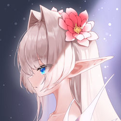 This is a pixiv picture whose title is フローラルエルフ.