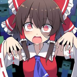 This is a pixiv picture whose title is ゾンビになっても霊夢さんは可愛い!!.