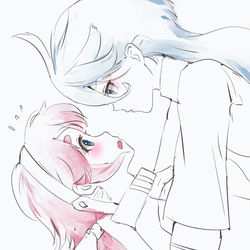 This is a pixiv picture whose title is 第２話観たのでスレッタとミオリネ.