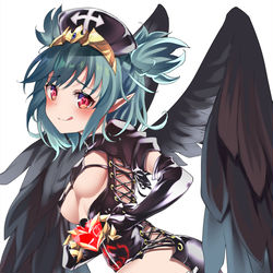 This is a pixiv picture whose title is ❤ν 黒ナースハーピーちゃん ❤ν.