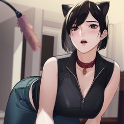 This is a pixiv picture whose title is 猫さん.