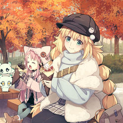 This is a pixiv picture whose title is 秋のもぐもぐタイム.