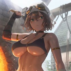 This is a pixiv picture whose title is BLACKSMITH.