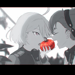 This is a pixiv picture whose title is トマトの日.