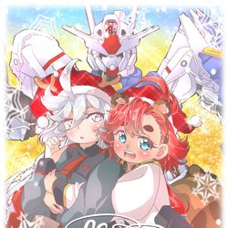 This is a pixiv picture whose title is 【水星の魔女】スレッタちゃん＆ミオリネちゃん♡♡.