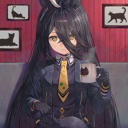 This is a pixiv picture whose title is マンハッタンカフェ.