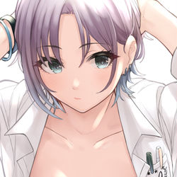 This is a pixiv picture whose title is 顔の良い女.