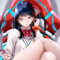 This is a pixiv picture whose title is 📱🎶.