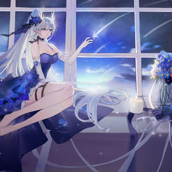 This is a pixiv picture whose title is 花庭里的回忆·至臻上古星龙.