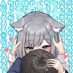 This is a pixiv picture whose title is ん、水分補給.
