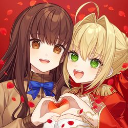This is a pixiv picture whose title is ❤️.