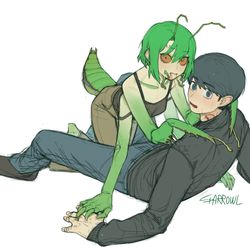 This is a pixiv picture whose title is Hasol & Sanrok.