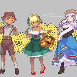 This is a pixiv picture whose title is ポスター衣装の続きらくがき.