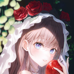 This is a pixiv picture whose title is Snow White.