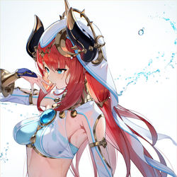 This is a pixiv picture whose title is しっとりニィロウ.