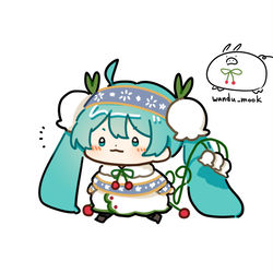 This is a pixiv picture whose title is snow miku 2015.