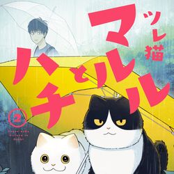 This is a pixiv picture whose title is 【告知】ツレ猫 マルルとハチ　2巻発売中です.