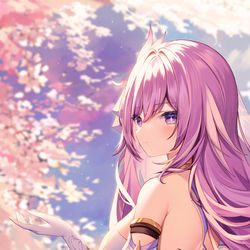 This is a pixiv picture whose title is 爱莉希雅.