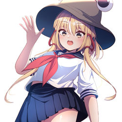 This is a pixiv picture whose title is セーラー服諏訪子ちゃん.