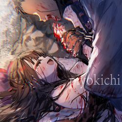 This is a pixiv picture whose title is 地獄の底※ネタバレ&流血注意.