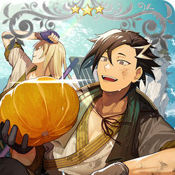 This is a pixiv picture whose title is 『剣を鍬に』.