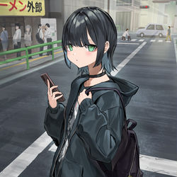 This is a pixiv picture whose title is 一見大人しそうなのに喋るとめっちゃ面白い同僚.