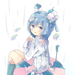 This is a pixiv picture whose title is ☔️🍬.