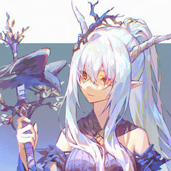 This is a pixiv picture whose title is ☽.