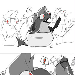 This is a pixiv picture whose title is テッキュウさんに憧れるシャケ③.