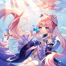 This is a pixiv picture whose title is 珊瑚宮心海.