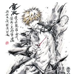 This is a pixiv picture whose title is 【極道畫師】電次.
