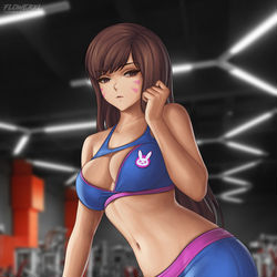 This is a pixiv picture whose title is D.Va.