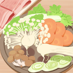 This is a pixiv picture whose title is えのき.