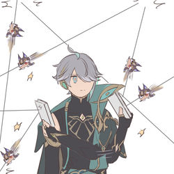 This is a pixiv picture whose title is セノくん他(※セノキャンCP有り).