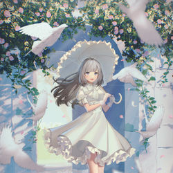This is a pixiv picture whose title is 🌹.