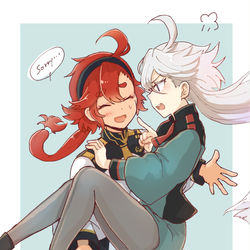 This is a pixiv picture whose title is スレッタとミオリネ.