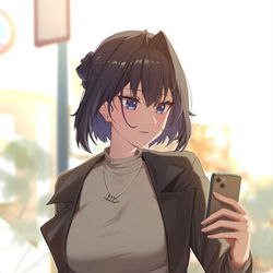 This is a pixiv picture whose title is Kronii in Casual.