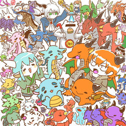 This is a pixiv picture whose title is Twitterフォロワー2万人記念絵チャ.