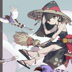This is a pixiv picture whose title is Amimir - Halloween 2021.