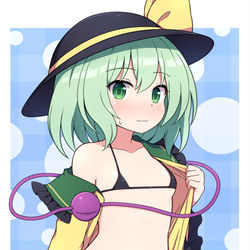 This is a pixiv picture whose title is 露出こいしちゃん.