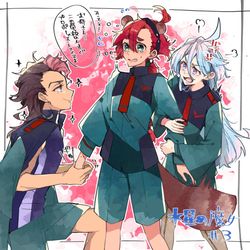 This is a pixiv picture whose title is 水星魔女！.