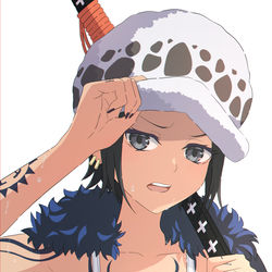 This is a pixiv picture whose title is 女体化ロー.