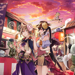 This is a pixiv picture whose title is 巷で流行りの観光地.