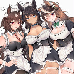 This is a pixiv picture whose title is シンボリメイドトリオ.